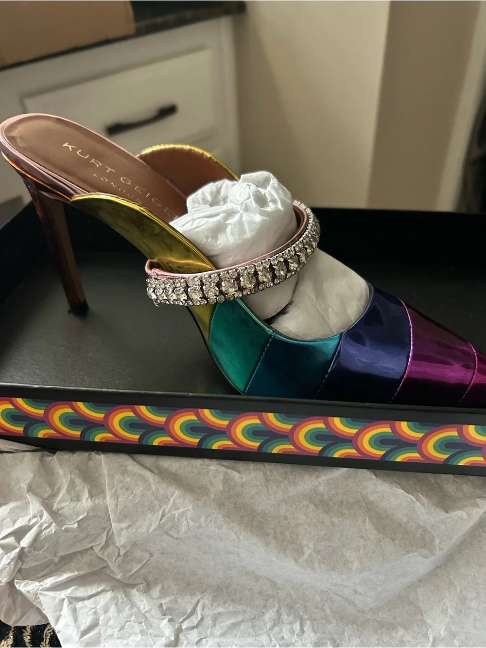 Kurt Geiger iridescent multicolor